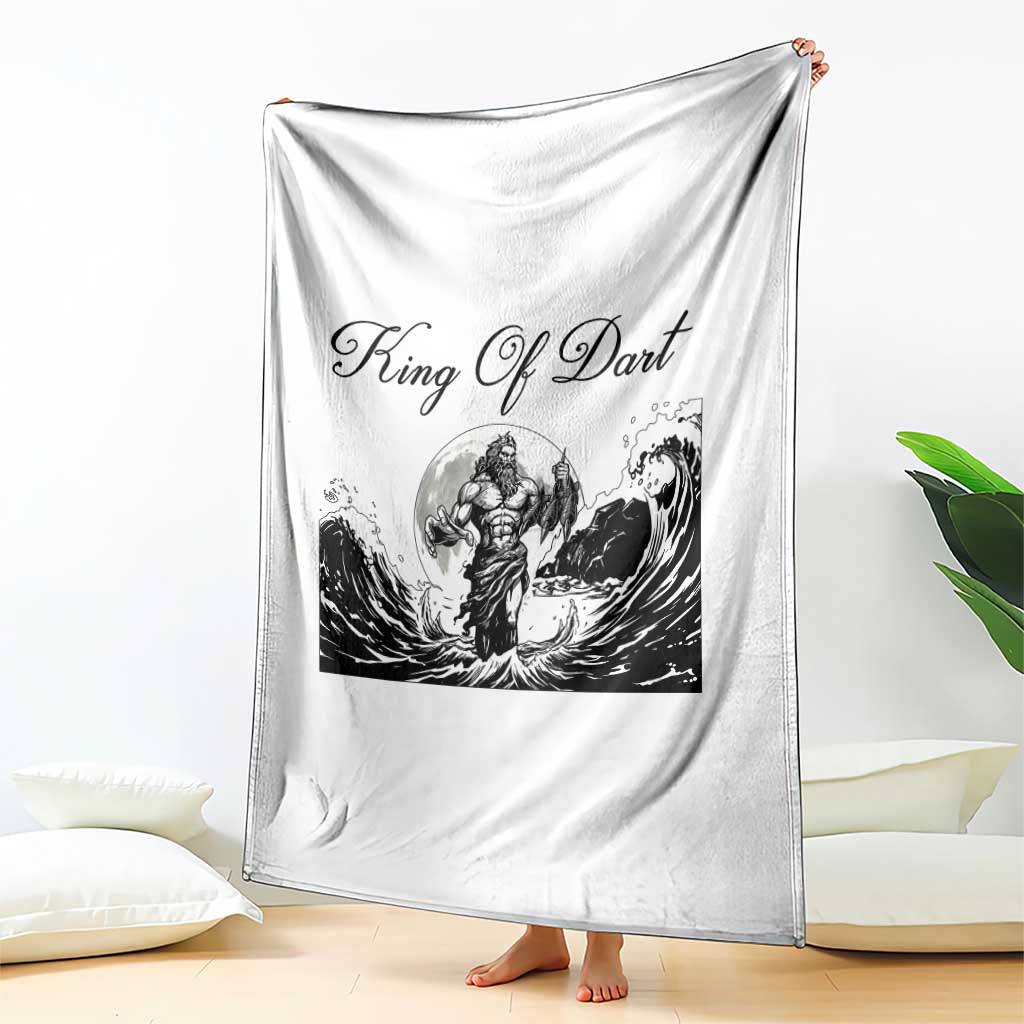 Greek Mythology Poseidon Dartist Throw Blanket King Of Dart Thrower TS12 Print Your Wear