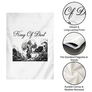 Greek Mythology Poseidon Dartist Garden Flag King Of Dart Thrower TS12 Print Your Wear