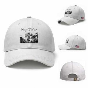 Greek Mythology Poseidon Dartist Baseball Cap King Of Dart Thrower TS12 Baseball Cap Universal Fit White Print Your Wear