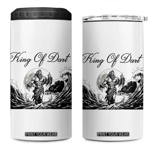 Greek Mythology Poseidon Dartist 4 in 1 Can Cooler Tumbler King Of Dart Thrower TS12 One Size: 16 oz White Print Your Wear