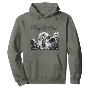 Greek Mythology Poseidon Dartist Hoodie King Of Dart Thrower TS12 Military Green Print Your Wear