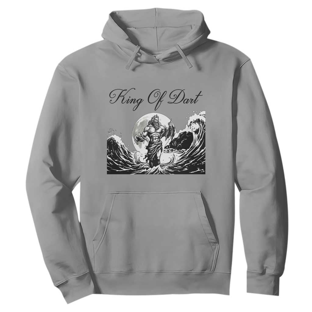 Greek Mythology Poseidon Dartist Hoodie King Of Dart Thrower TS12 Sport Gray Print Your Wear