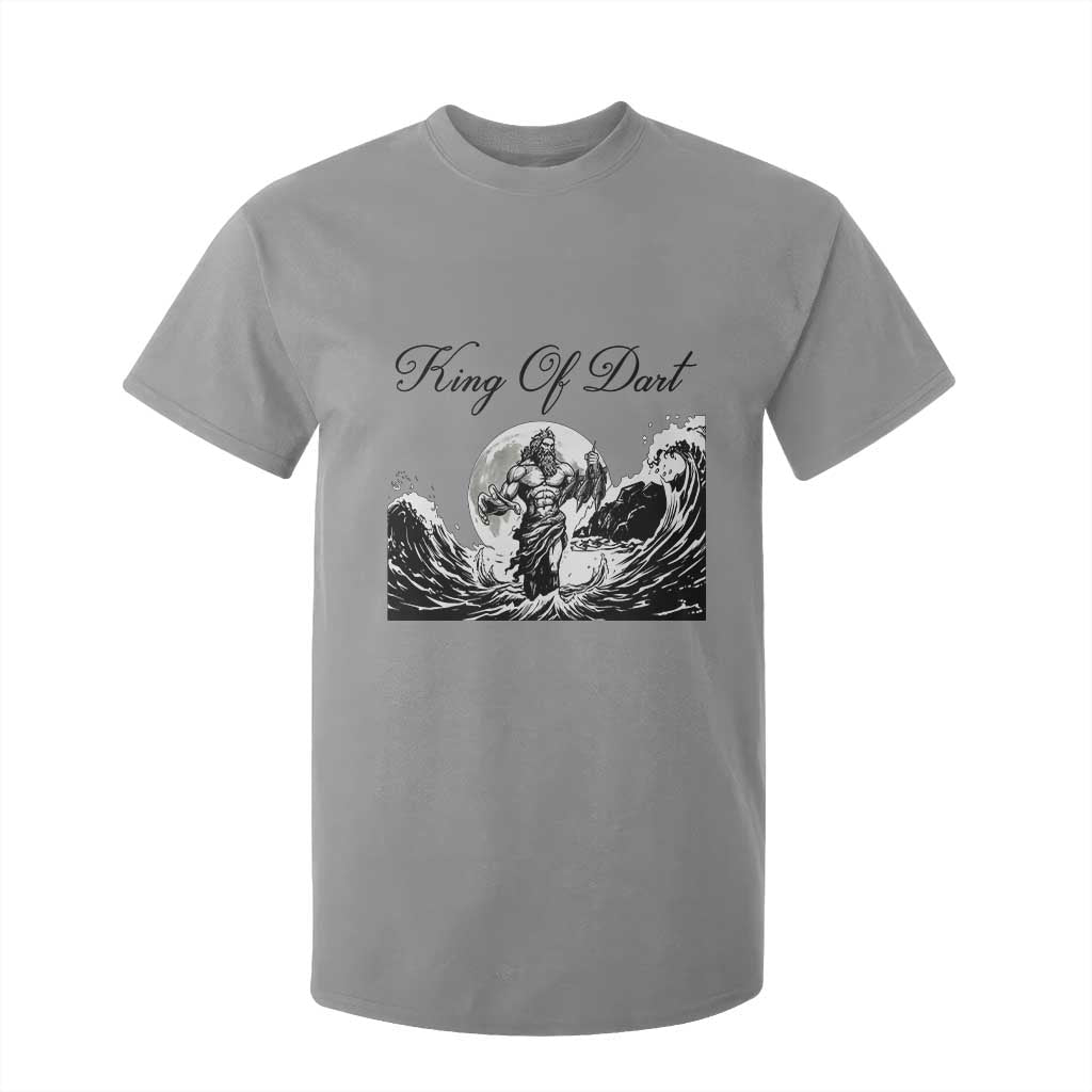 Greek Mythology Poseidon Dartist T Shirt For Kid King Of Dart Thrower TS12 Sport Gray Print Your Wear