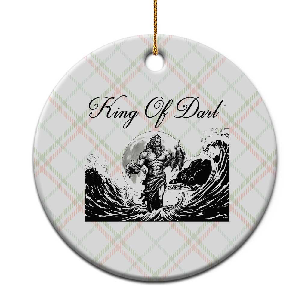 Greek Mythology Poseidon Dartist Ceramic Ornament King Of Dart Thrower TS12 1pc Christmas Plaid Print Your Wear