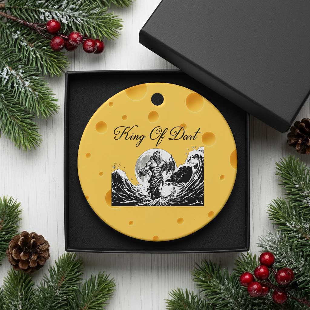 Greek Mythology Poseidon Dartist Ceramic Ornament King Of Dart Thrower TS12 1pc Yellow Cheese Print Your Wear