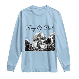 Greek Mythology Poseidon Dartist Long Sleeve Shirt King Of Dart Thrower TS12 Light Blue Print Your Wear