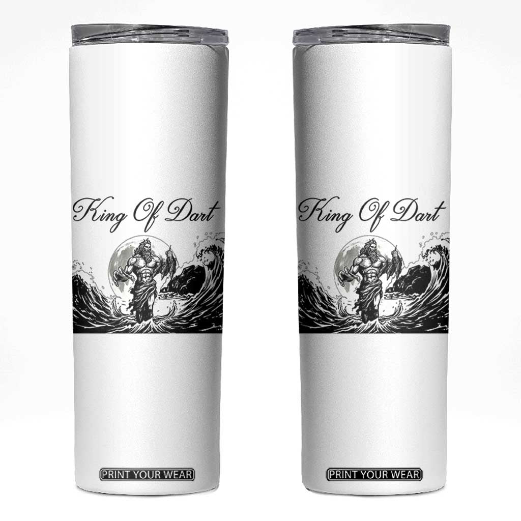 Greek Mythology Poseidon Dartist Skinny Tumbler King Of Dart Thrower TS12 White Print Your Wear