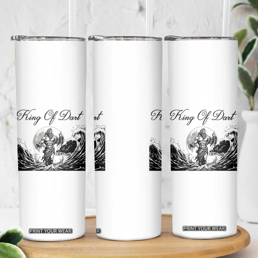 Greek Mythology Poseidon Dartist Skinny Tumbler King Of Dart Thrower TS12 Print Your Wear