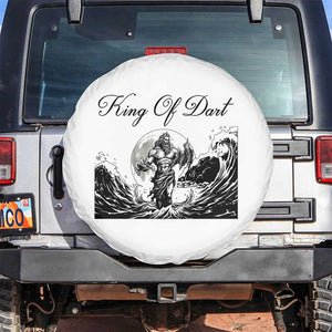 Greek Mythology Poseidon Dartist Spare Tire Cover King Of Dart Thrower TS12 No hole White Print Your Wear