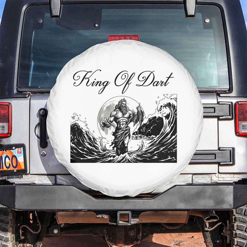 Greek Mythology Poseidon Dartist Spare Tire Cover King Of Dart Thrower TS12 No hole White Print Your Wear
