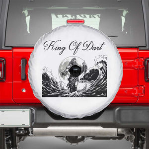 Greek Mythology Poseidon Dartist Spare Tire Cover King Of Dart Thrower TS12 White Print Your Wear