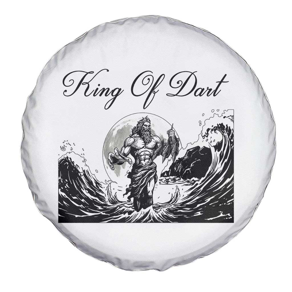 Greek Mythology Poseidon Dartist Spare Tire Cover King Of Dart Thrower TS12 Print Your Wear