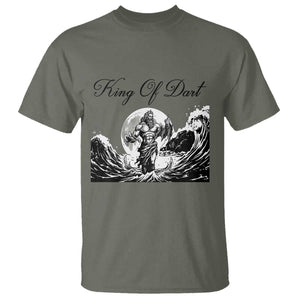 Greek Mythology Poseidon Dartist T Shirt King Of Dart Thrower TS12 Military Green Print Your Wear
