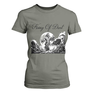 Greek Mythology Poseidon Dartist T Shirt For Women King Of Dart Thrower TS12 Military Green Print Your Wear