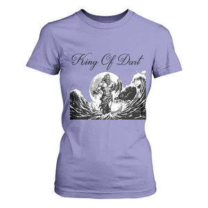 Greek Mythology Poseidon Dartist T Shirt For Women King Of Dart Thrower TS12 Violet Print Your Wear