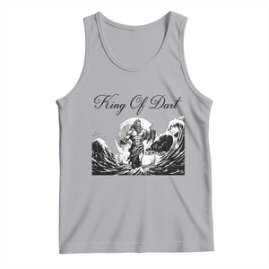 Greek Mythology Poseidon Dartist Tank Top King Of Dart Thrower TS12 Athletic Heather Print Your Wear