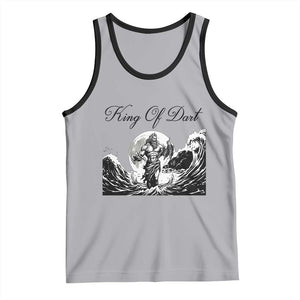 Greek Mythology Poseidon Dartist Tank Top King Of Dart Thrower TS12 Athletic Heather Black Print Your Wear