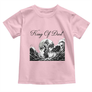 Greek Mythology Poseidon Dartist Toddler T Shirt King Of Dart Thrower TS12 Light Pink Print Your Wear