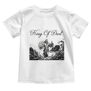 Greek Mythology Poseidon Dartist Toddler T Shirt King Of Dart Thrower TS12 White Print Your Wear