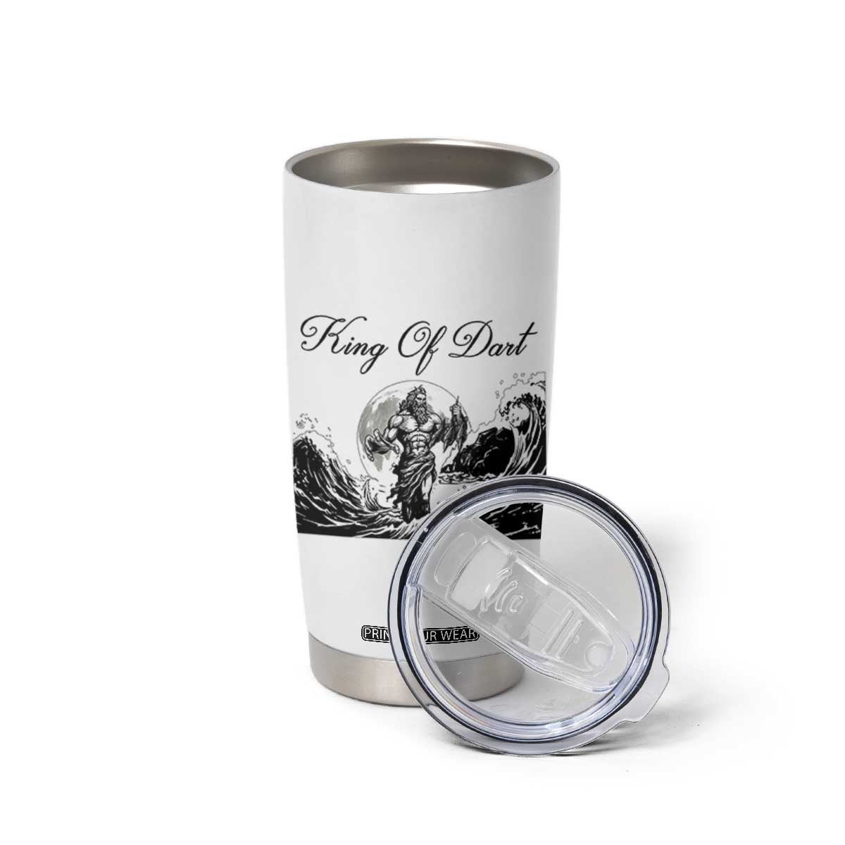 Greek Mythology Poseidon Dartist Tumbler Cup King Of Dart Thrower TS12 Print Your Wear