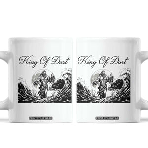 Greek Mythology Poseidon Dartist Coffee Mug King Of Dart Thrower TS12 White Print Your Wear