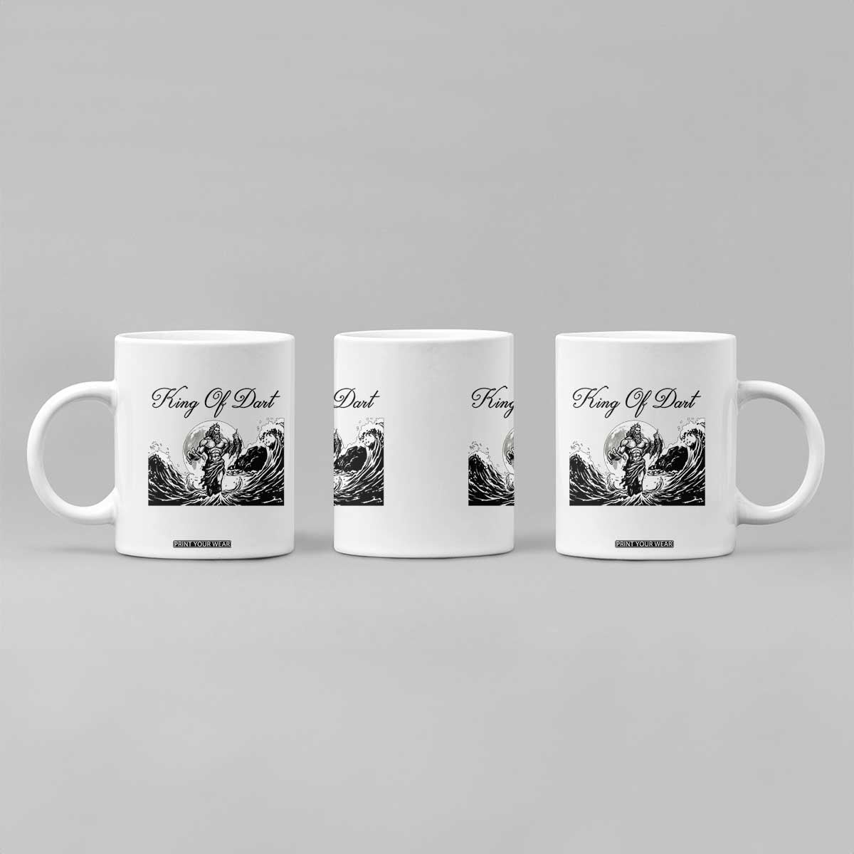Greek Mythology Poseidon Dartist Coffee Mug King Of Dart Thrower TS12 Print Your Wear