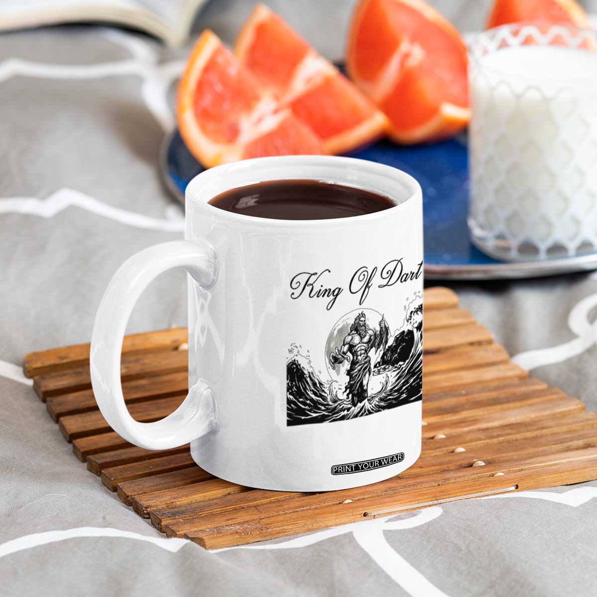 Greek Mythology Poseidon Dartist Coffee Mug King Of Dart Thrower TS12 Print Your Wear