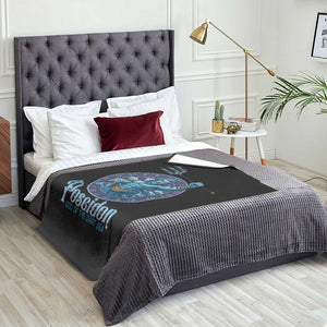 Ancient Greek Mythology Poseidon Dartist Throw Blanket God Of The Dart Sea Trident TS12 Print Your Wear
