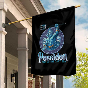 Ancient Greek Mythology Poseidon Dartist Garden Flag God Of The Dart Sea Trident TS12 Print Your Wear