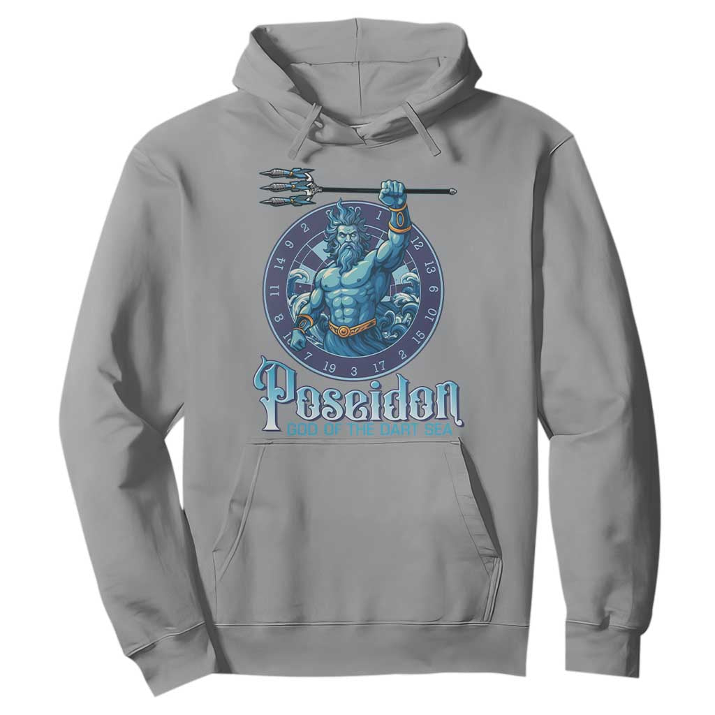Ancient Greek Mythology Poseidon Dartist Hoodie God Of The Dart Sea Trident TS12 Sport Gray Print Your Wear