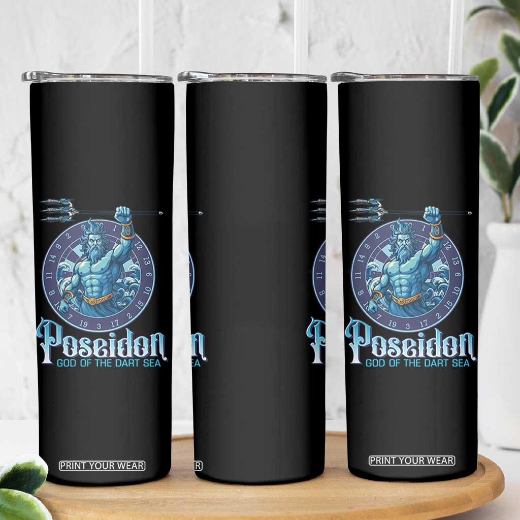 Ancient Greek Mythology Poseidon Dartist Skinny Tumbler God Of The Dart Sea Trident TS12 Print Your Wear