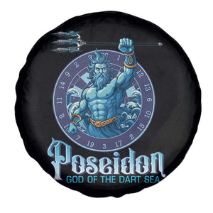 Ancient Greek Mythology Poseidon Dartist Spare Tire Cover God Of The Dart Sea Trident TS12 Print Your Wear