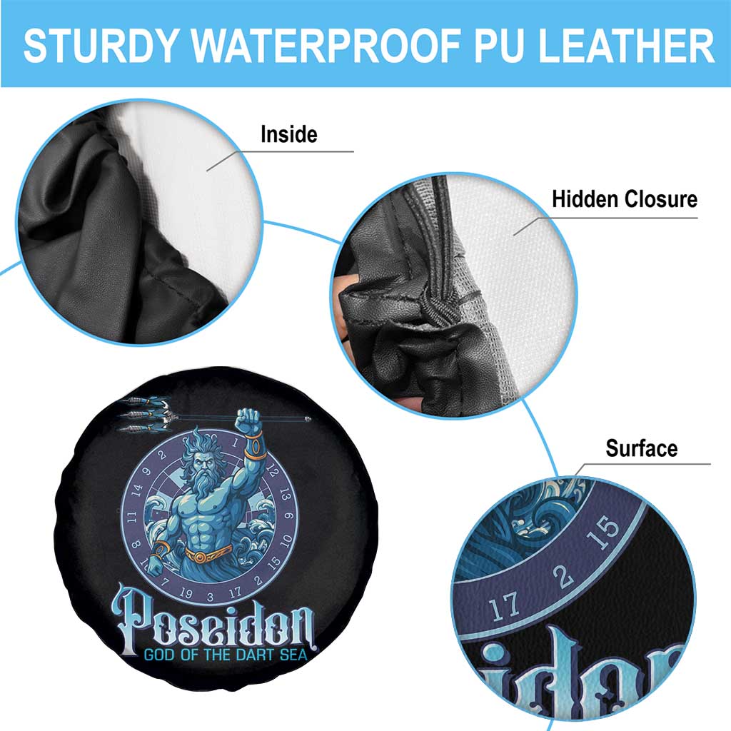 Ancient Greek Mythology Poseidon Dartist Spare Tire Cover God Of The Dart Sea Trident TS12 Print Your Wear