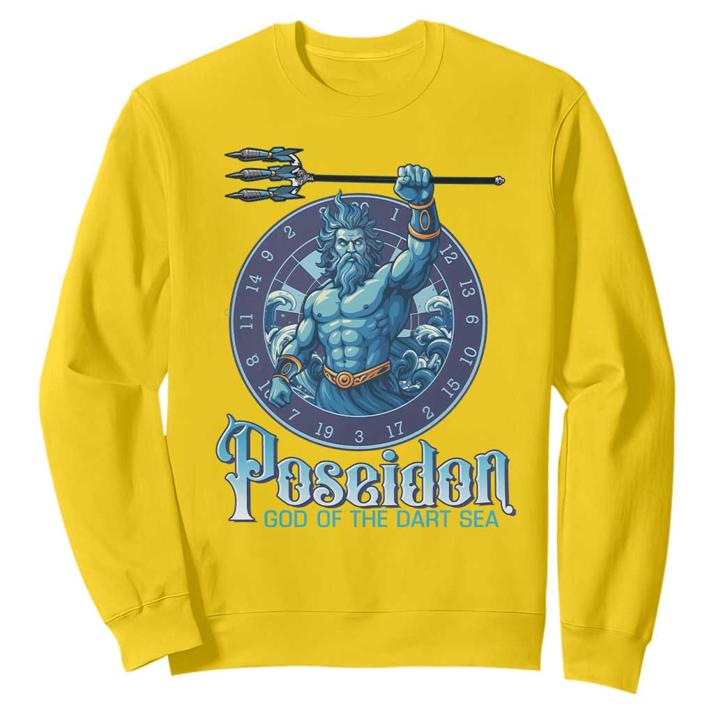 Ancient Greek Mythology Poseidon Dartist Sweatshirt God Of The Dart Sea Trident TS12 Daisy Print Your Wear