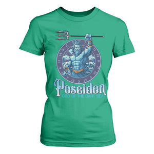 Ancient Greek Mythology Poseidon Dartist T Shirt For Women God Of The Dart Sea Trident TS12 Irish Green Print Your Wear