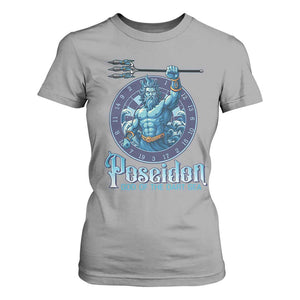 Ancient Greek Mythology Poseidon Dartist T Shirt For Women God Of The Dart Sea Trident TS12 Sport Gray Print Your Wear