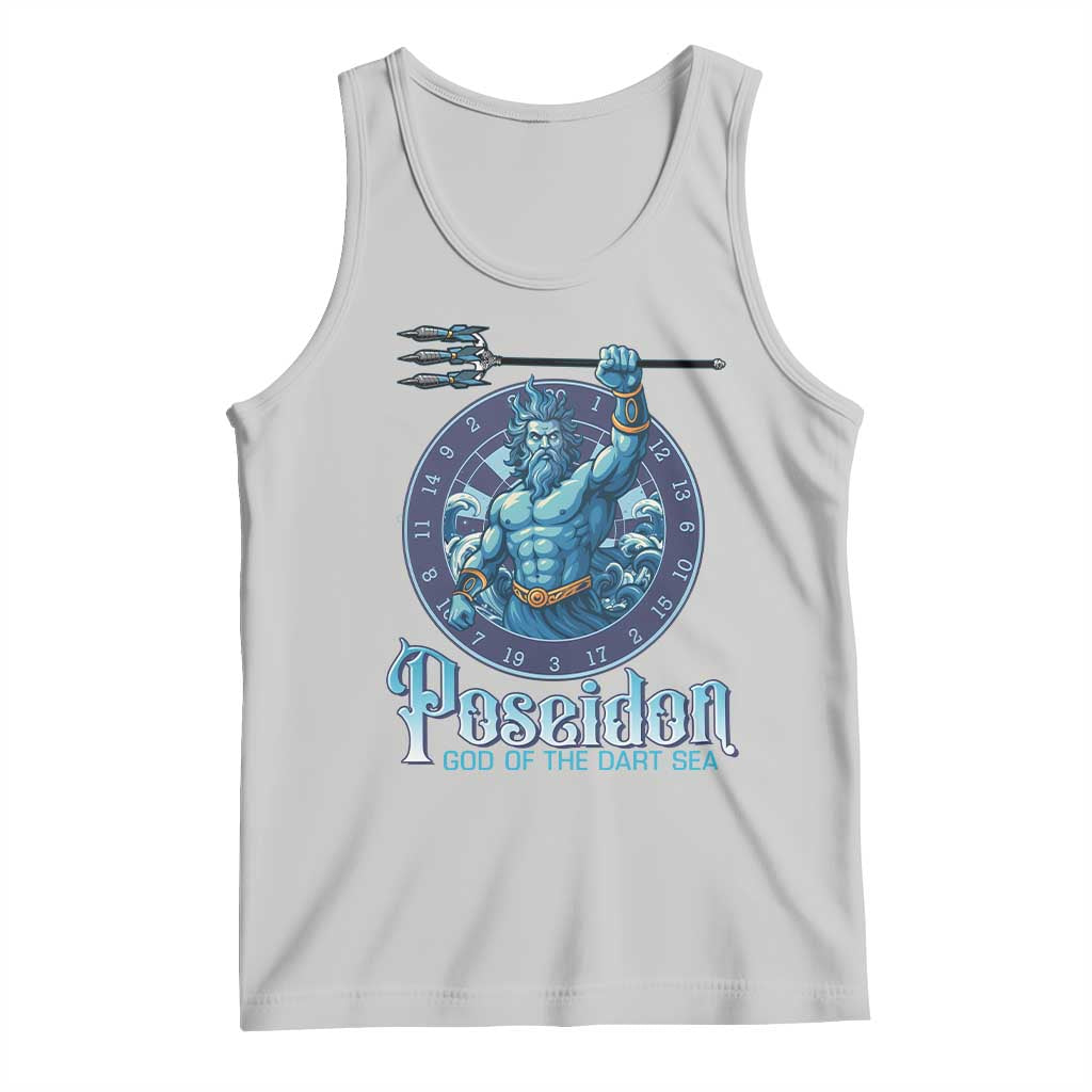 Ancient Greek Mythology Poseidon Dartist Tank Top God Of The Dart Sea Trident TS12 Ash Print Your Wear