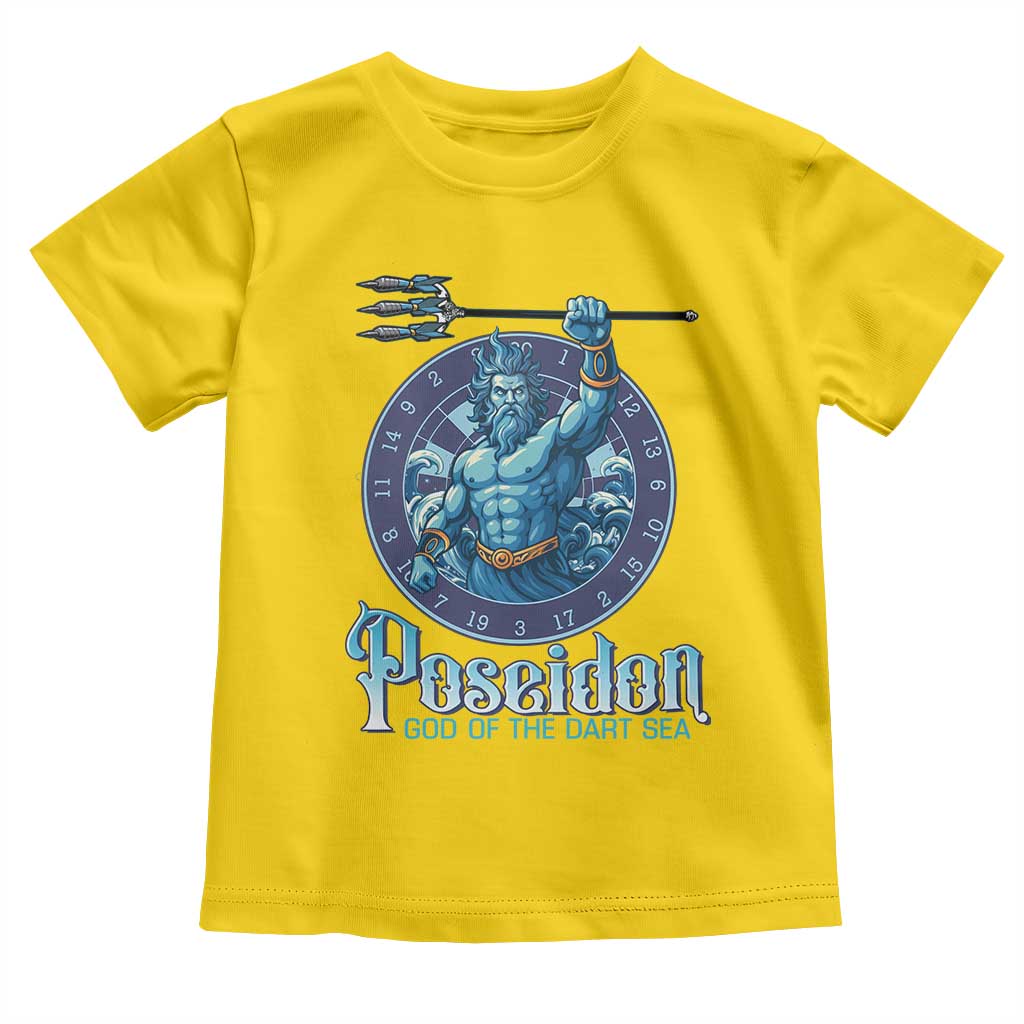 Ancient Greek Mythology Poseidon Dartist Toddler T Shirt God Of The Dart Sea Trident TS12 Daisy Print Your Wear