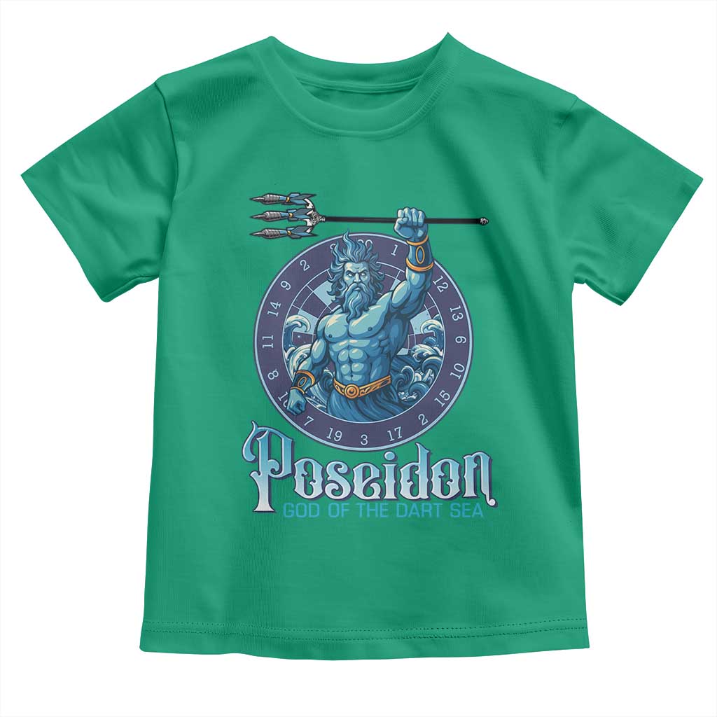 Ancient Greek Mythology Poseidon Dartist Toddler T Shirt God Of The Dart Sea Trident TS12 Irish Green Print Your Wear