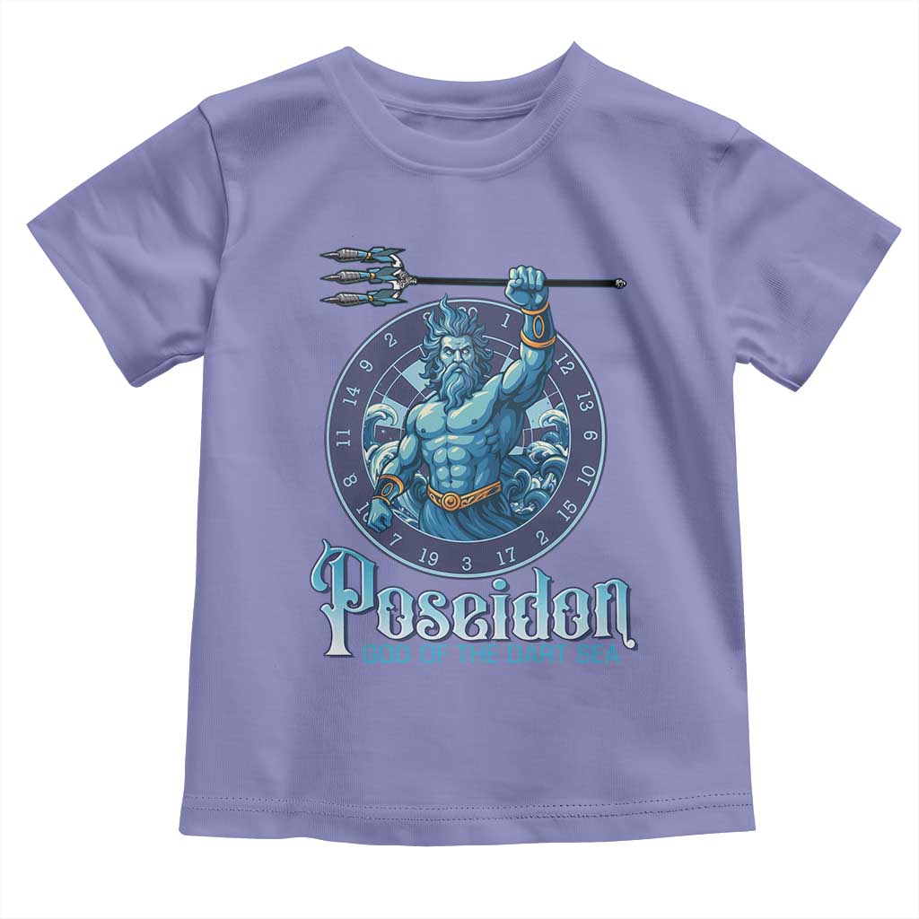 Ancient Greek Mythology Poseidon Dartist Toddler T Shirt God Of The Dart Sea Trident TS12 Violet Print Your Wear