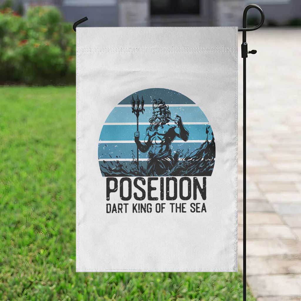 Ancient Greek Mythology Poseidon Dartist Garden Flag Dart King Of The Sea Trident TS12 Print Your Wear