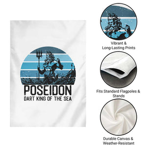 Ancient Greek Mythology Poseidon Dartist Garden Flag Dart King Of The Sea Trident TS12 Print Your Wear