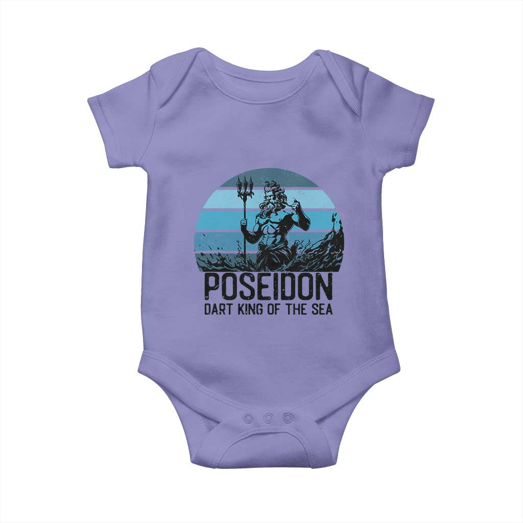 Ancient Greek Mythology Poseidon Dartist Baby Onesie Dart King Of The Sea Trident TS12 Violet Print Your Wear