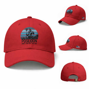 Ancient Greek Mythology Poseidon Dartist Baseball Cap Dart King Of The Sea Trident TS12 Baseball Cap Universal Fit Red Print Your Wear