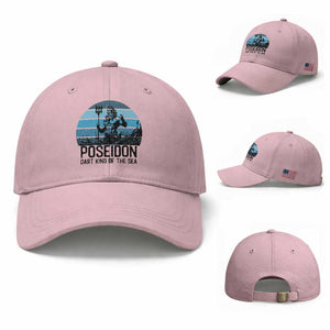 Ancient Greek Mythology Poseidon Dartist Baseball Cap Dart King Of The Sea Trident TS12 Baseball Cap Universal Fit Light Pink Print Your Wear