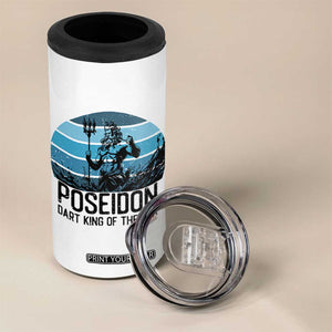 Ancient Greek Mythology Poseidon Dartist 4 in 1 Can Cooler Tumbler Dart King Of The Sea Trident TS12 Print Your Wear