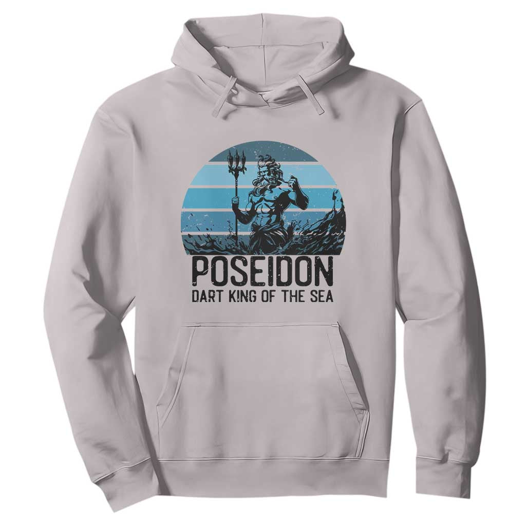 Ancient Greek Mythology Poseidon Dartist Hoodie Dart King Of The Sea Trident TS12 Ice Gray Print Your Wear