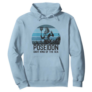 Ancient Greek Mythology Poseidon Dartist Hoodie Dart King Of The Sea Trident TS12 Light Blue Print Your Wear