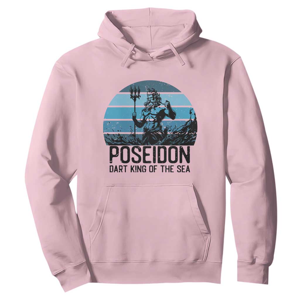 Ancient Greek Mythology Poseidon Dartist Hoodie Dart King Of The Sea Trident TS12 Light Pink Print Your Wear