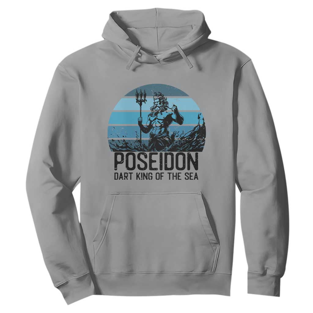 Ancient Greek Mythology Poseidon Dartist Hoodie Dart King Of The Sea Trident TS12 Sport Gray Print Your Wear
